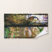 孔雀の鳥のオウムの花の飼鳥園のBathタオルセット バスタオルセット (ハンドタオル)