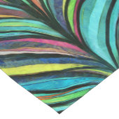 孔雀の鳥の羽絵画羽 ショートテーブルランナー (コーナー)