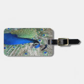 孔雀の鳥の荷物のラベル ラゲッジタグ (正面横)
