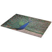 孔雀の鳥の表示 カッティングボード (角)