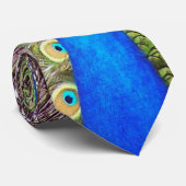 孔雀の鳥及び羽のタイ ネクタイ (ロール)