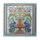 孔雀の鳥瓦 タイル (正面)