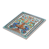 孔雀の鳥瓦 タイル (側面)