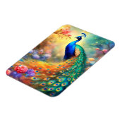 孔雀の鳥100花 マグネット (左側)