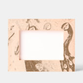 孔雀の鳥 レーザー彫刻フレーム (正面)