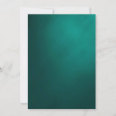 孔雀の20年代のアールデコの結婚式招待状 招待状 (裏面)