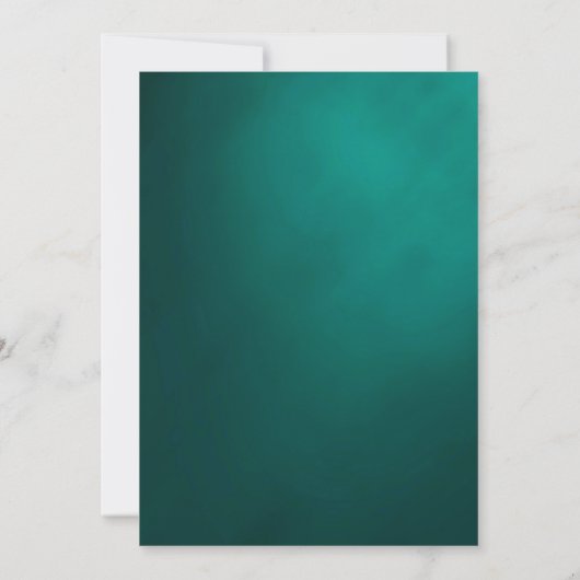 孔雀の20年代のアールデコの結婚式招待状 招待状 (裏面)