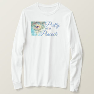 孔雀のTシャツとしてかわいらしい Tシャツ
