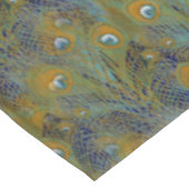 孔雀はテーブルウェアに羽をつけます テーブルクロス (アングル)