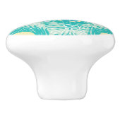 孔雀はパターンに羽をつけます セラミックノブ (側面)