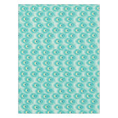 孔雀はパターンに羽をつけます テーブルクロス (正面)