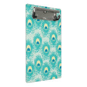 孔雀はパターンに羽をつけます ミニクリップボード (アングル)