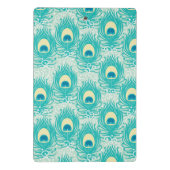 孔雀はパターンに羽をつけます ミニクリップボード (裏面)