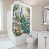 孔雀はプライドと自尊心の象徴である シャワーカーテン (インサイチュ)
