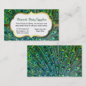 孔雀は名刺に羽をつけます 名刺 (正面/裏面)