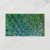 孔雀は名刺に羽をつけます 名刺 (裏面)