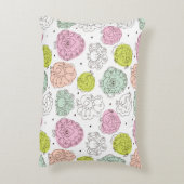 孔雀は壁紙のヴィンテージをからかいます アクセントクッション (裏面(縦))