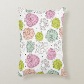 孔雀は壁紙のヴィンテージをからかいます アクセントクッション (正面(垂直))