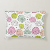 孔雀は壁紙のヴィンテージをからかいます アクセントクッション (裏面)