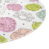 孔雀は壁紙のヴィンテージをからかいます カッティングボード (角)