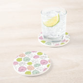 孔雀は壁紙のヴィンテージをからかいます コースター (側面)