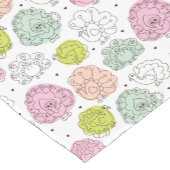 孔雀は壁紙のヴィンテージをからかいます ショートテーブルランナー (コーナー)