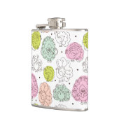 孔雀は壁紙のヴィンテージをからかいます フラスク (左)