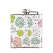 孔雀は壁紙のヴィンテージをからかいます フラスク (裏面)