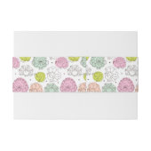 孔雀は壁紙のヴィンテージをからかいます 招待状ベリーバンド (裏面例)