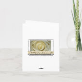 孔雀は感謝していしています サンキューカード (裏面)