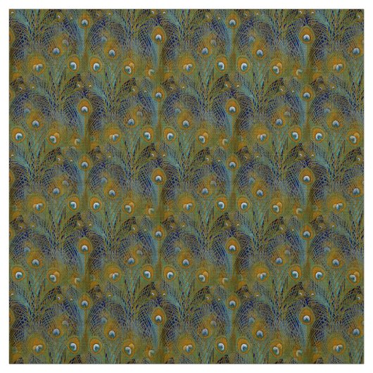 孔雀は織物に羽をつけます ファブリック (見本)