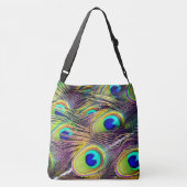 孔雀は3&5に羽をつけます クロスボディバッグ (裏面)