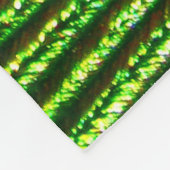 孔雀は6A-6B選択に羽をつけます フリースブランケット (角)