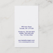 孔雀は|のメーキャップアーティストの名刺に羽をつけます 名刺 (裏面)