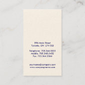 孔雀は|のメーキャップアーティストの名刺に羽をつけます 名刺 (裏面)