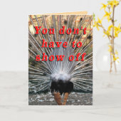 孔雀はcard2カスタマイズ カード (黄色い花)