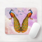孔雀アートパーソナライズされた動物 マウスパッド (マウス)