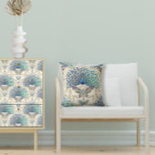 孔雀アールデコ新しいバタフライエレガント金ゴールド クッション