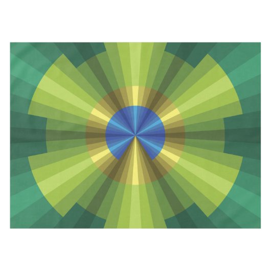 孔雀イリュージョンのテーブルクロス テーブルクロス (正面(横))