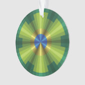 孔雀イリュージョンアクリルオーナメント オーナメント (正面)