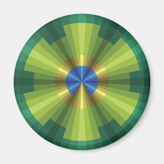 孔雀イリュージョン磁石 マグネット (正面)