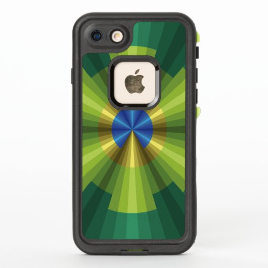 孔雀イリュージョン耐衝撃ケース LifeProof iPhoneケース (裏面)