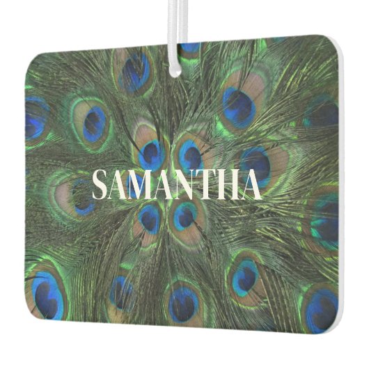 孔雀エアフレッシュナー カーエアーフレッシュナー (左)