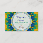 孔雀エネルギーニューエイジホリスティック名刺 名刺 (裏面)