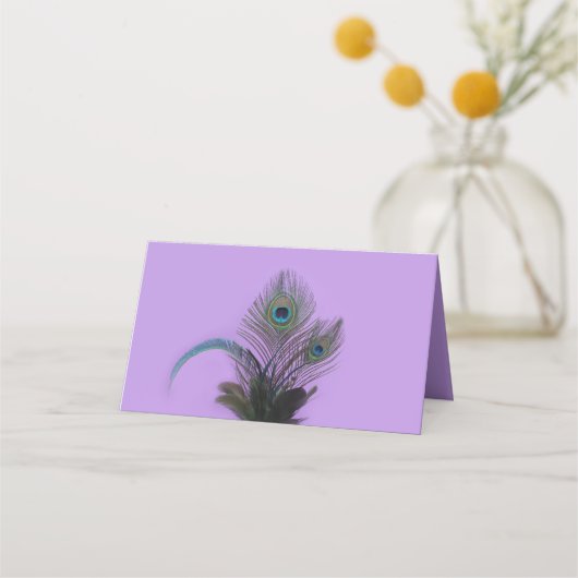 孔雀エレガントの折り畳み座席表 プレイスカード (裏面)