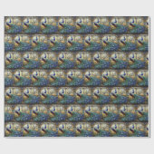 孔雀エレガントギフトラップラッピング紙 ラッピングペーパー (フラット)