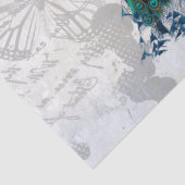 孔雀エレガントヴィンテージイラストレーションエフェメラ 薄葉紙 (詳細)