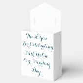 孔雀エレガント結婚式の引き出物箱 フェイバーボックス (オープン)