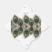 孔雀エレガント羽結婚式の引き出物箱 フェイバーボックス (折り畳みなし)