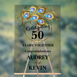 孔雀エレガント羽50周年記念 アクリルサイン